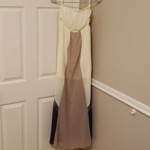 Ivory/Purple Maxi Dress